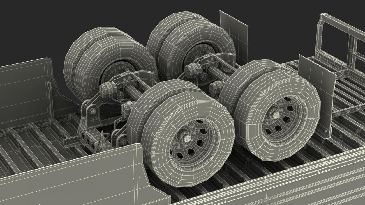 Kenworth Truck with Vanguard Reefer Trailer Rigged for Cinema 4D 3D model