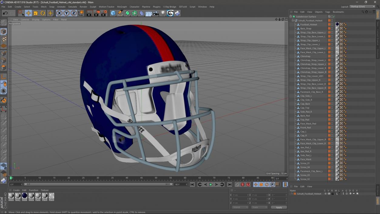 Schutt Football Helmet 3D