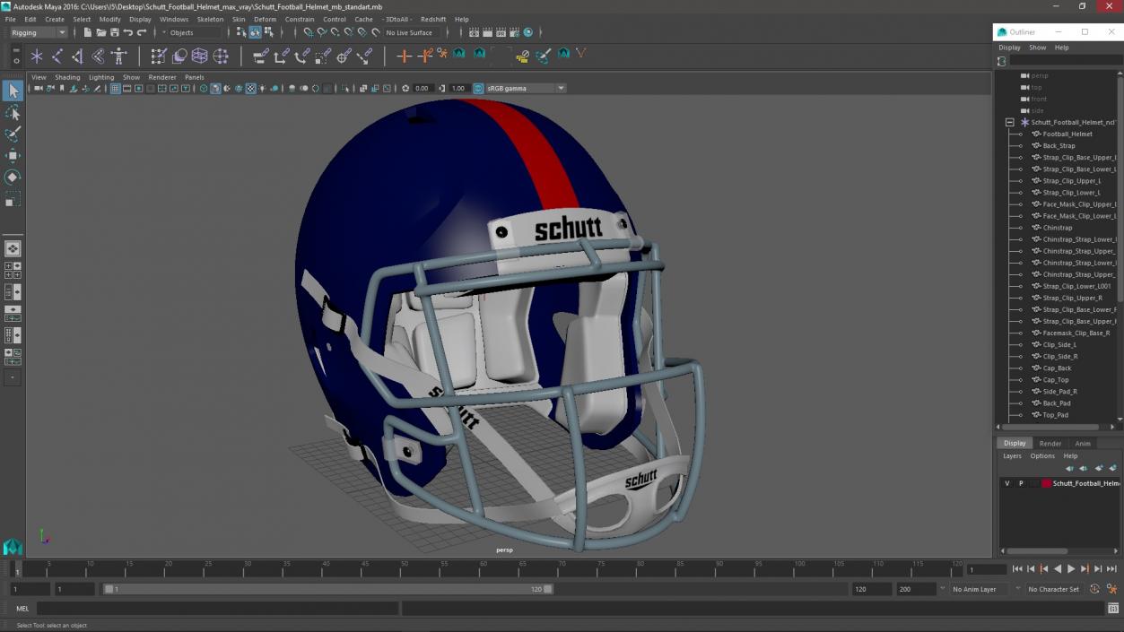 Schutt Football Helmet 3D