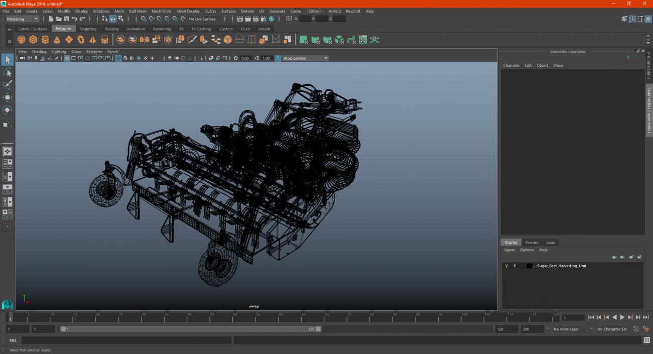 3D Sugar Beet Harvesting Unit