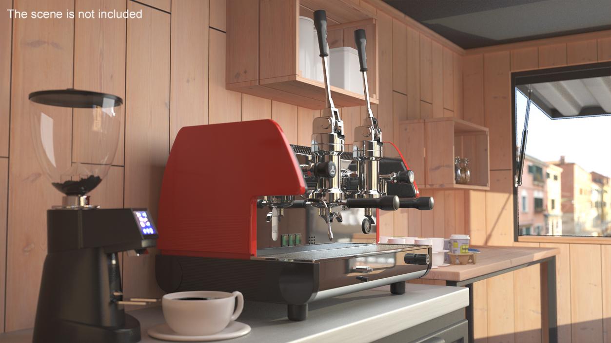 3D 2-Group Lever Commercial Espresso Machine