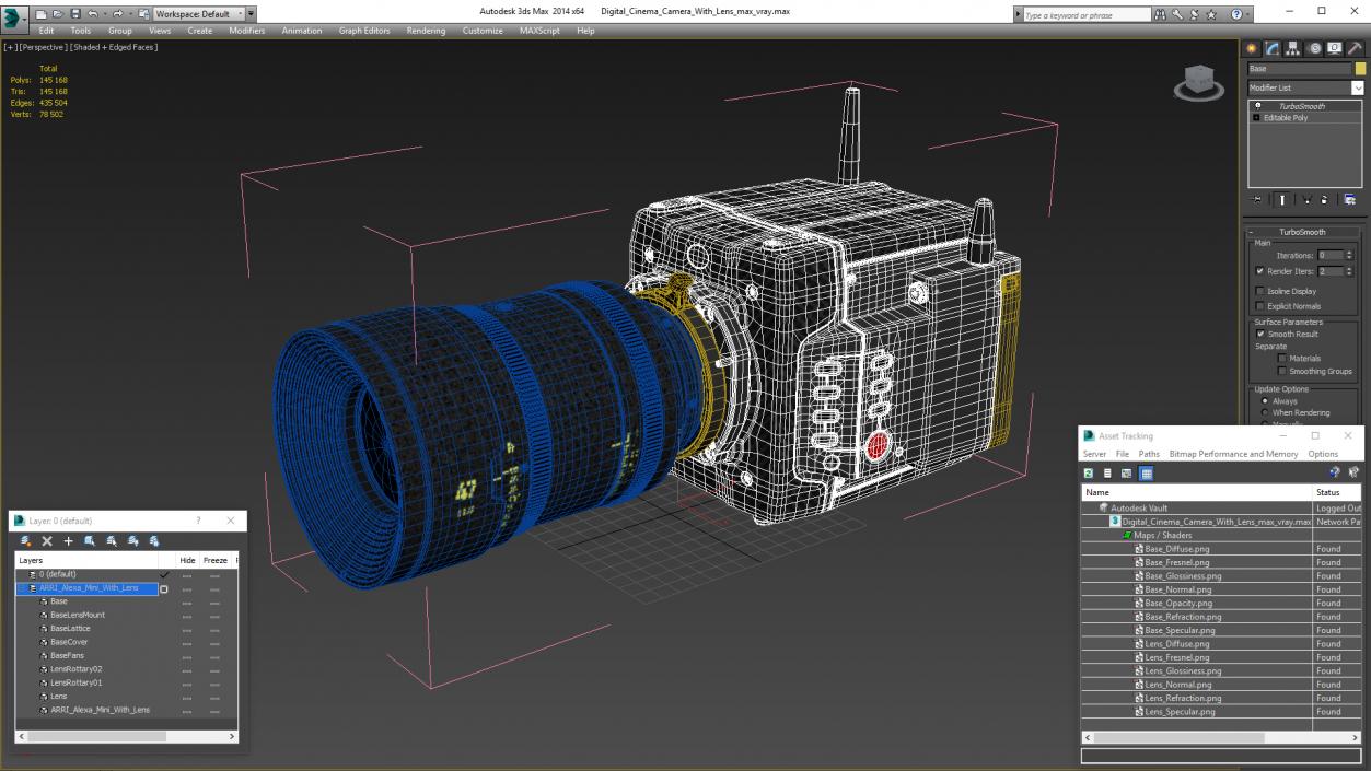 3D Digital Cinema Camera With Lens