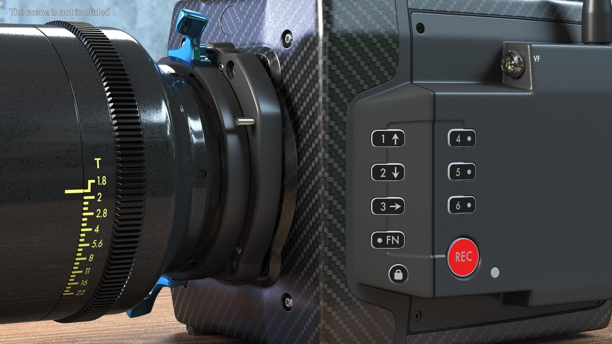 3D Digital Cinema Camera With Lens