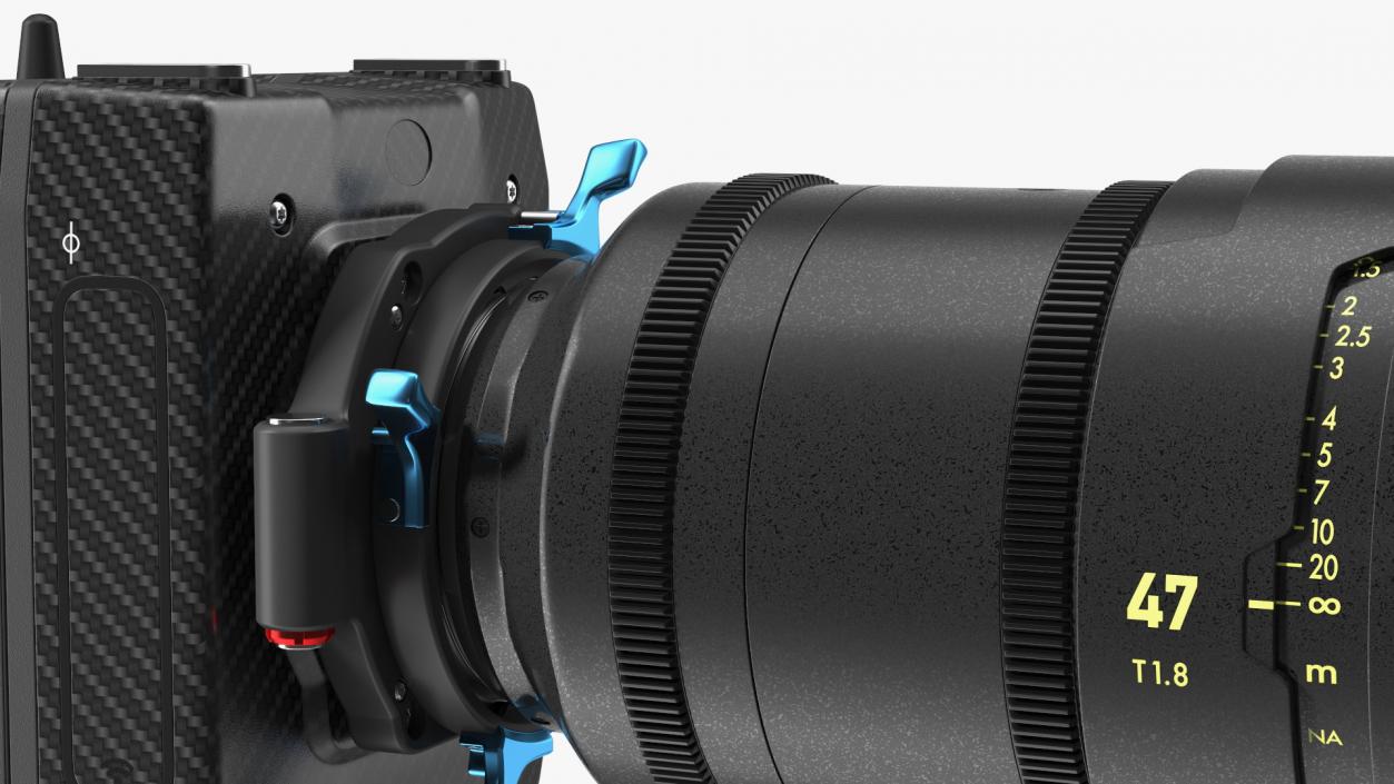 3D Digital Cinema Camera With Lens