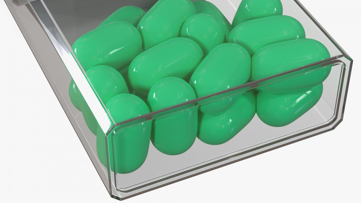 3D Spilled Tic Tac Wintergreen Candy model