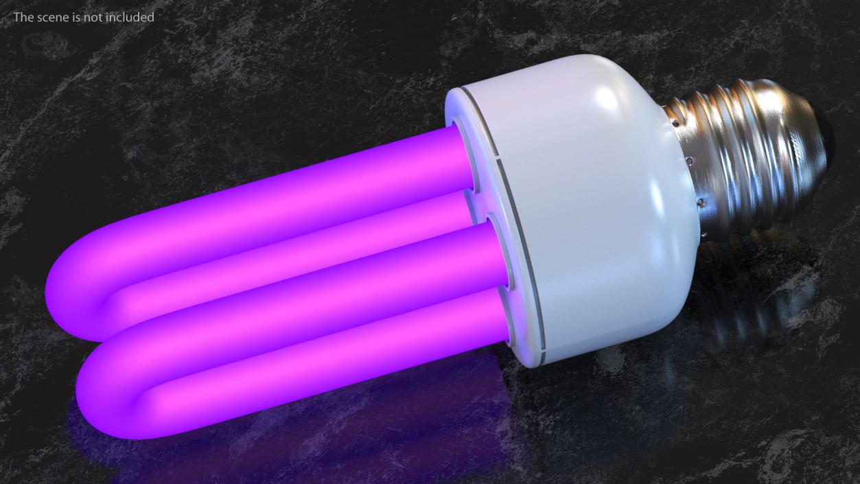 Ultraviolet Light Bulb Lamp Fluorescent 3D model