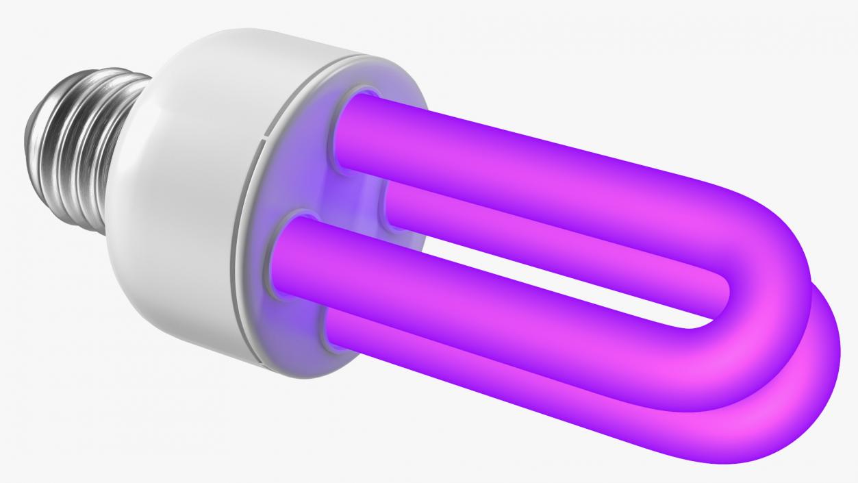 Ultraviolet Light Bulb Lamp Fluorescent 3D model