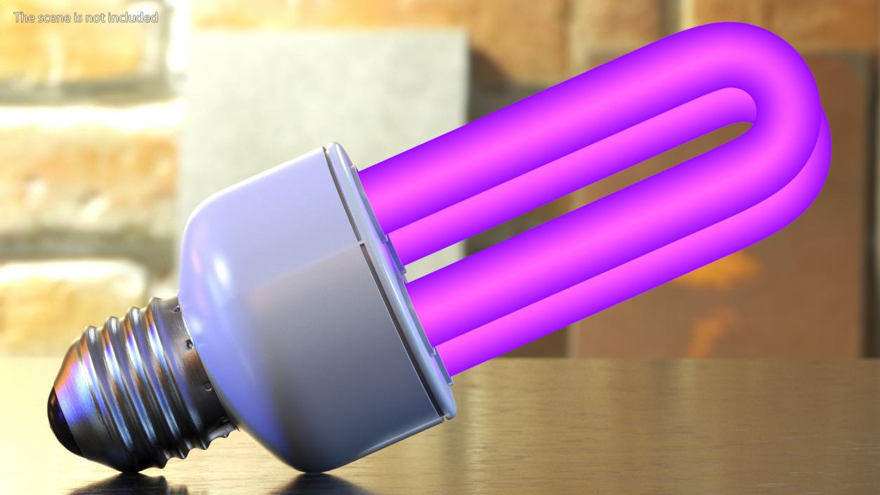 Ultraviolet Light Bulb Lamp Fluorescent 3D model