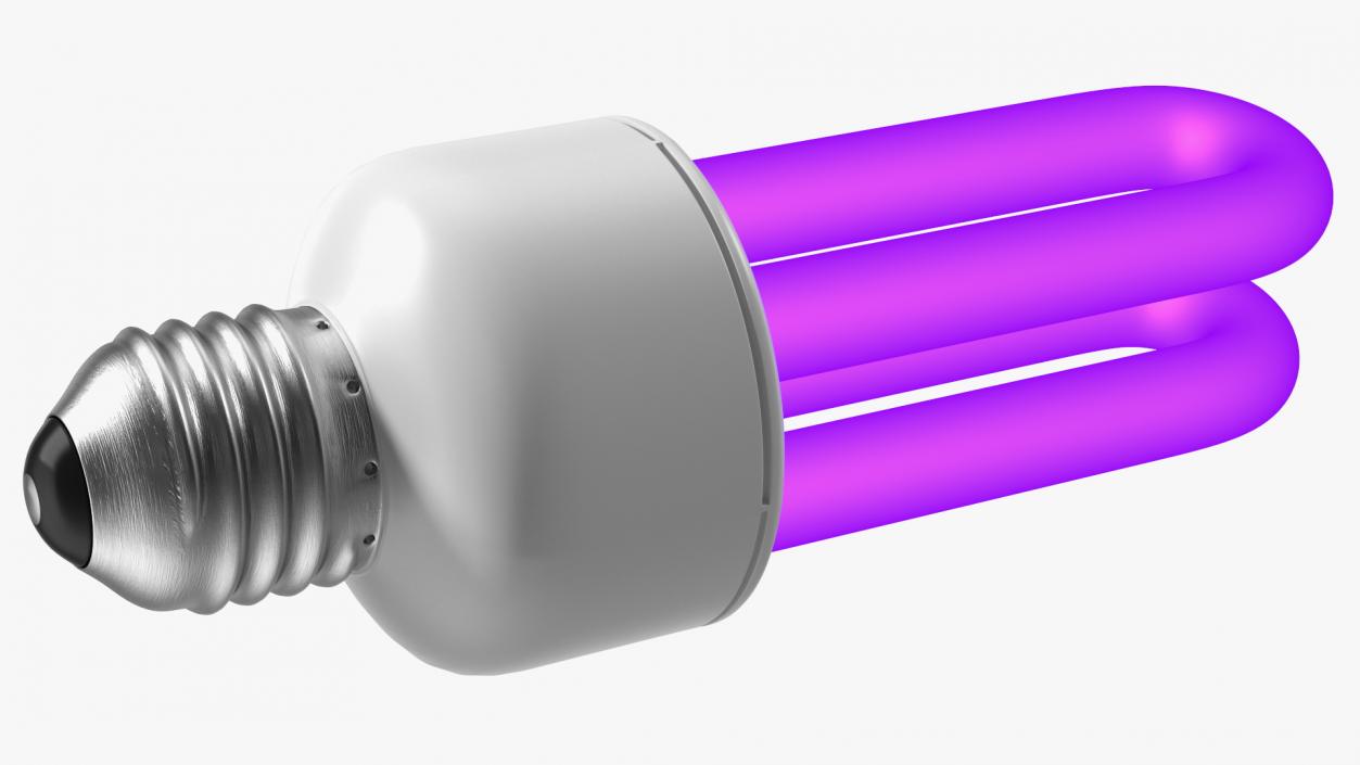 Ultraviolet Light Bulb Lamp Fluorescent 3D model