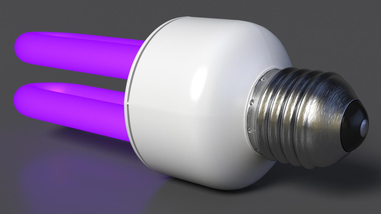 Ultraviolet Light Bulb Lamp Fluorescent 3D model