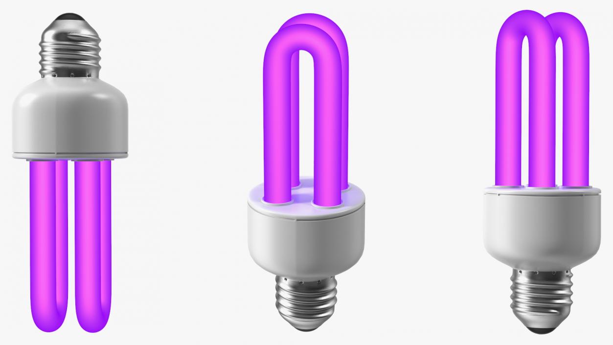 Ultraviolet Light Bulb Lamp Fluorescent 3D model