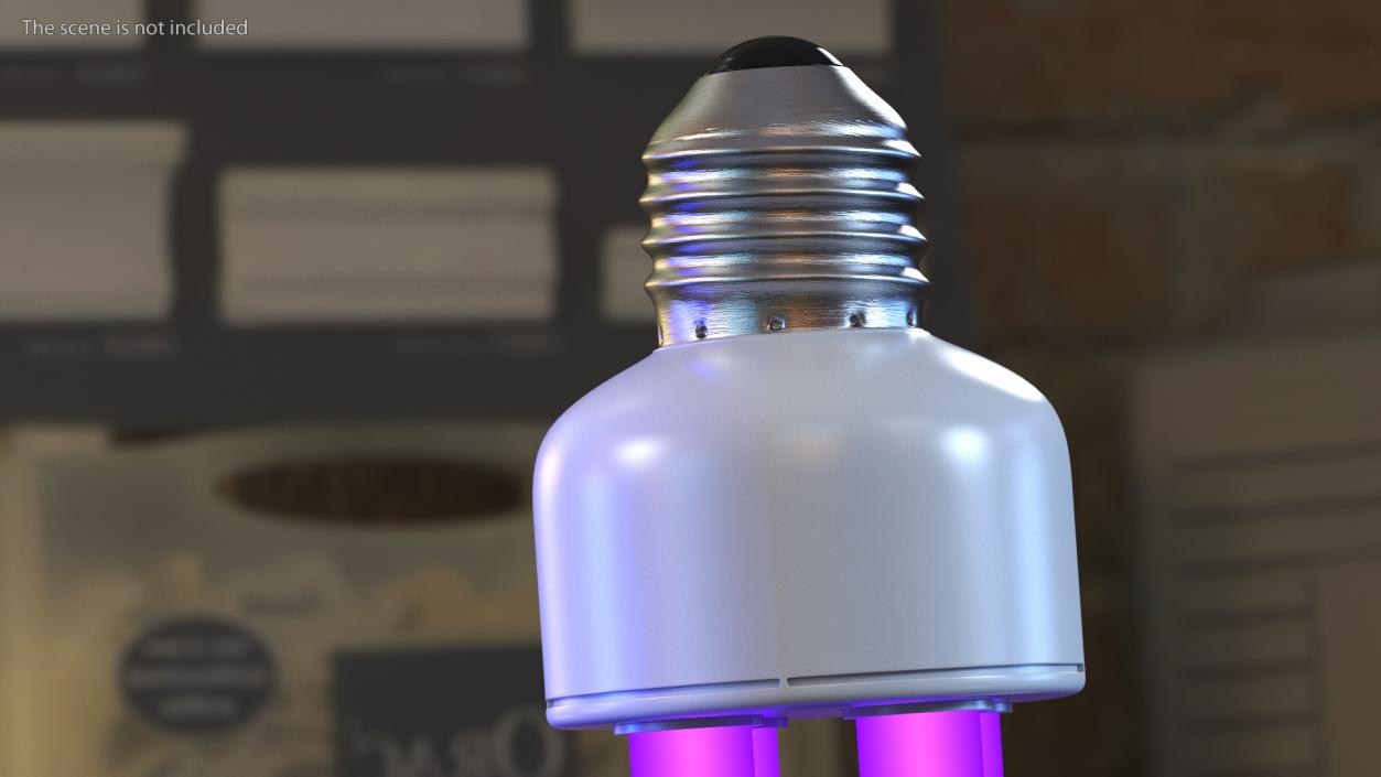 Ultraviolet Light Bulb Lamp Fluorescent 3D model