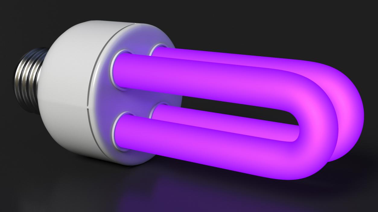 Ultraviolet Light Bulb Lamp Fluorescent 3D model