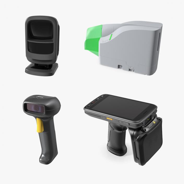 Barcode Scanners Collection 2 3D model