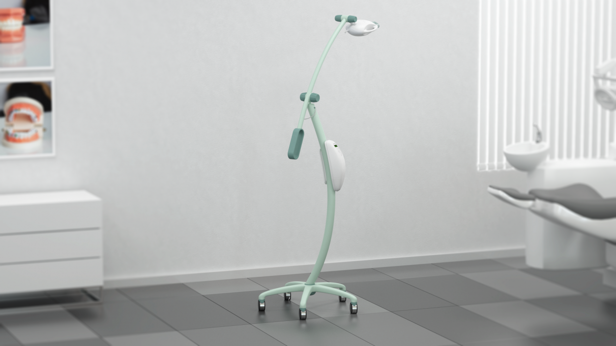 3D Teeth Whitening Floor Lamp Rigged model