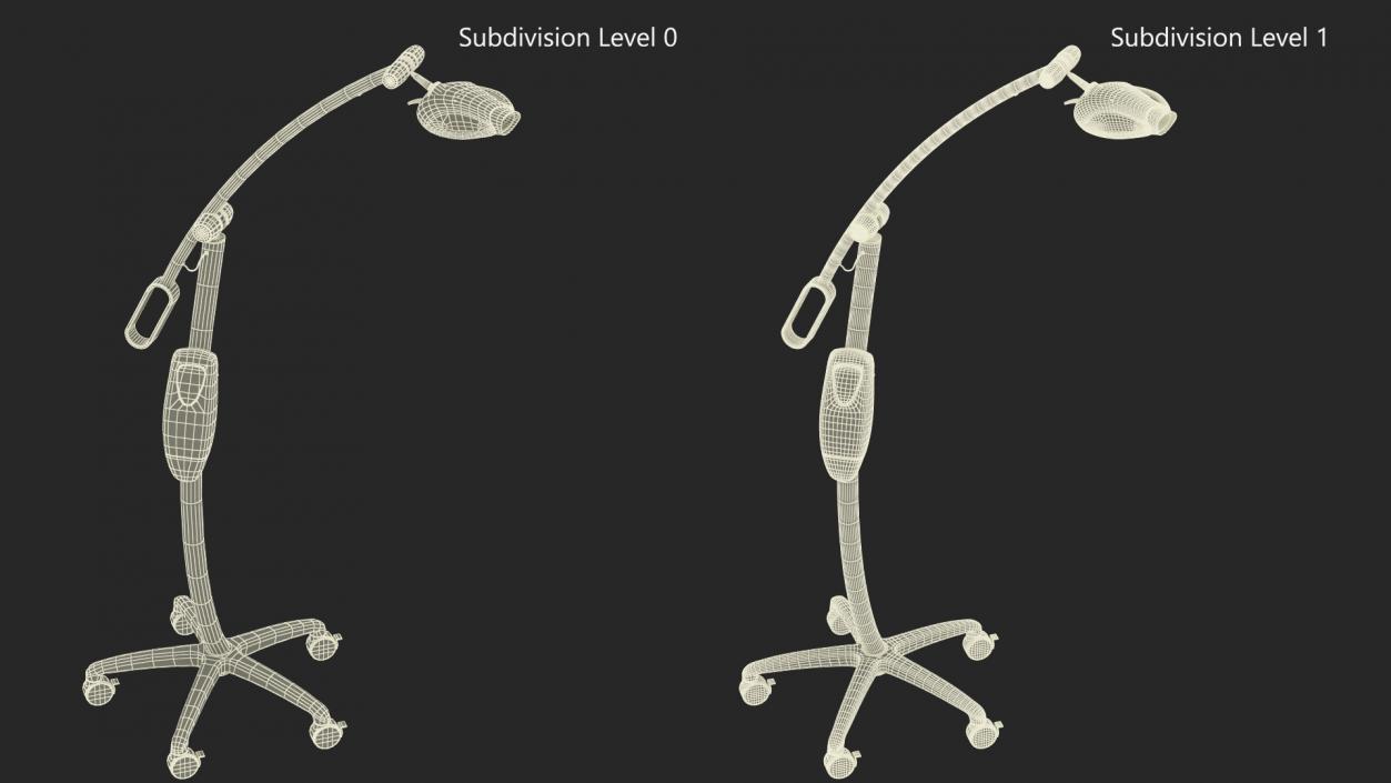 3D Teeth Whitening Floor Lamp Rigged model