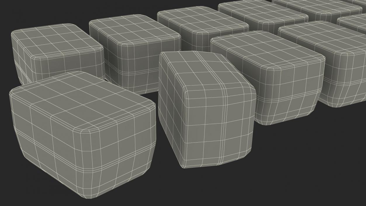 3D model Ice Cubes Fresh from Mold