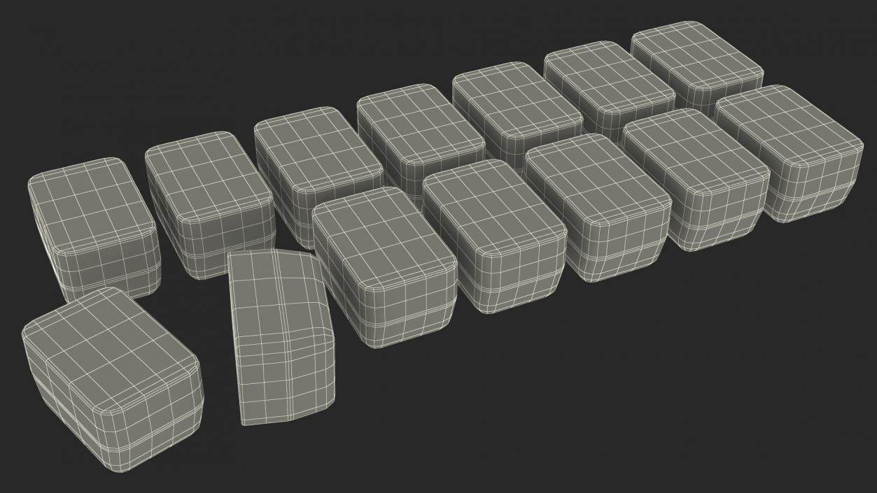 3D model Ice Cubes Fresh from Mold