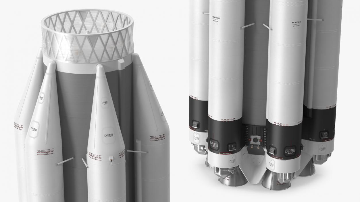 3D Angara Lift Rocket System Collection