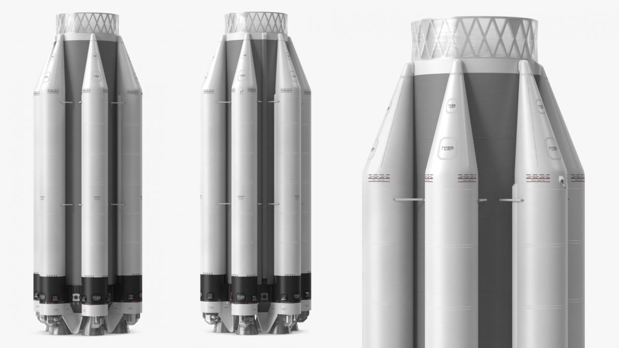 3D Angara Lift Rocket System Collection