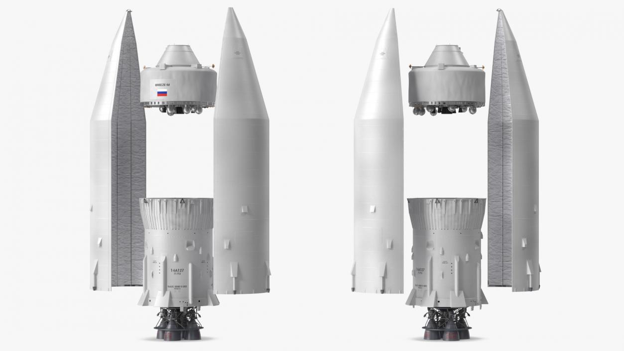 3D Angara Lift Rocket System Collection