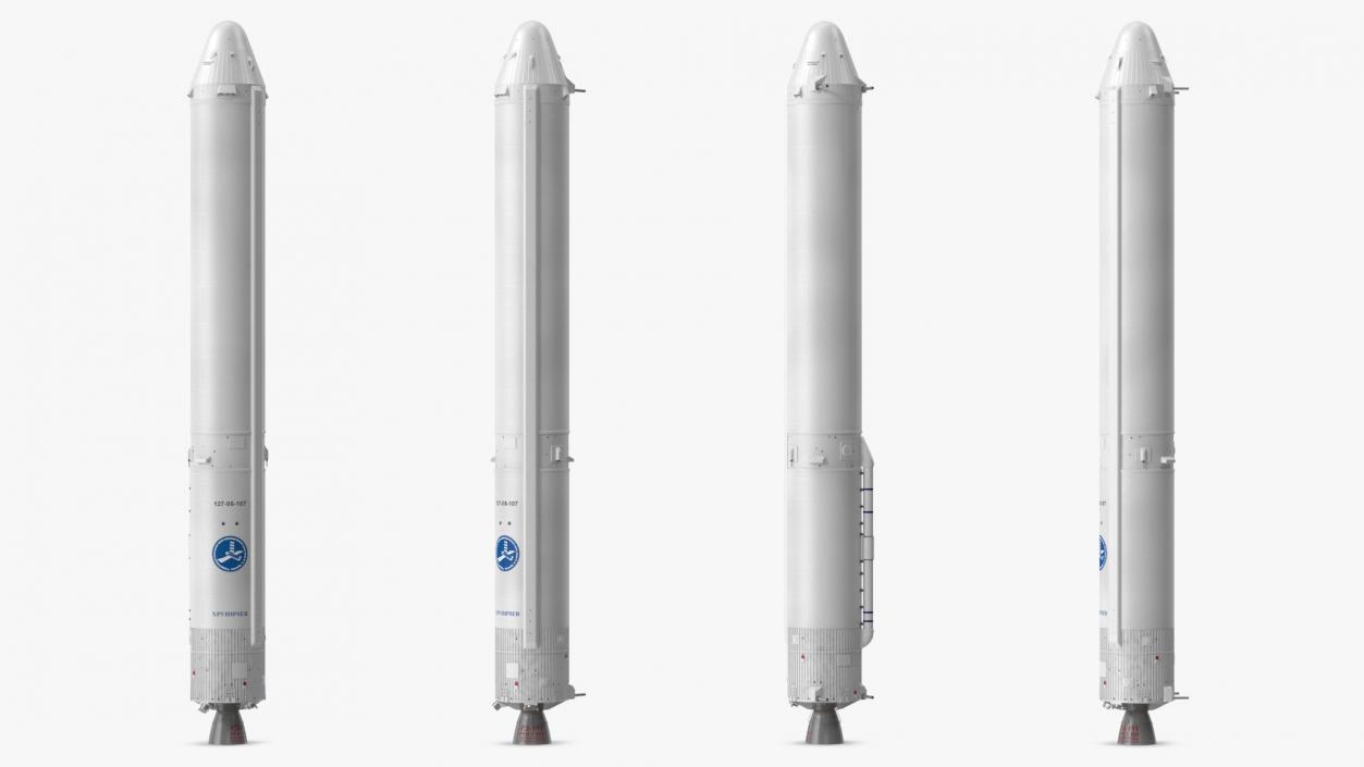 3D Angara Lift Rocket System Collection