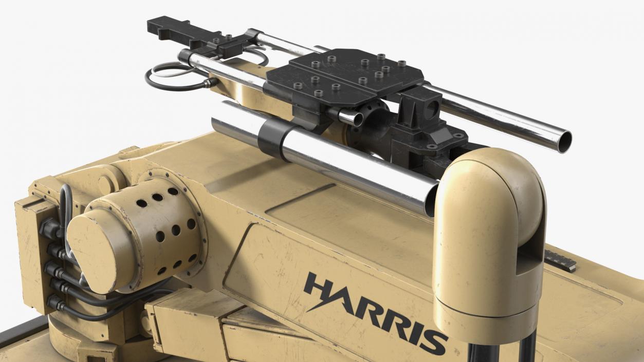 3D Old Robotic System Harris T7 Beige Rigged