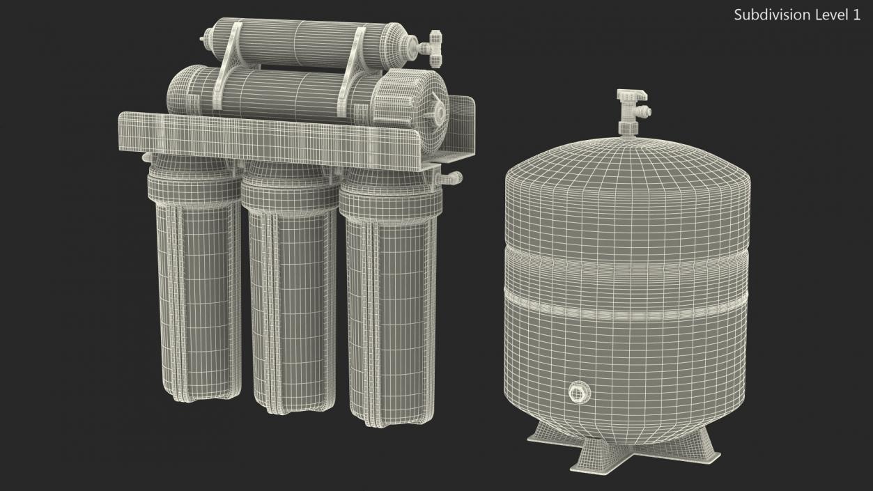 3D Apec Water Filtration System model