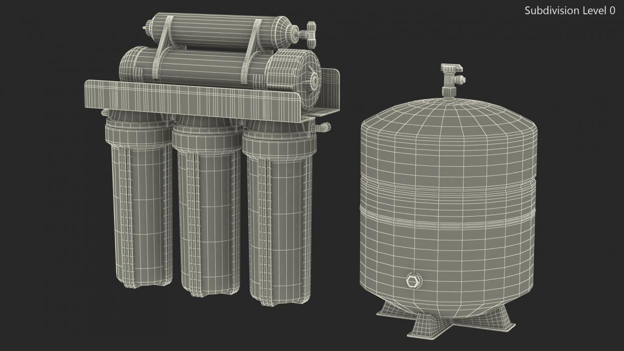 3D Apec Water Filtration System model