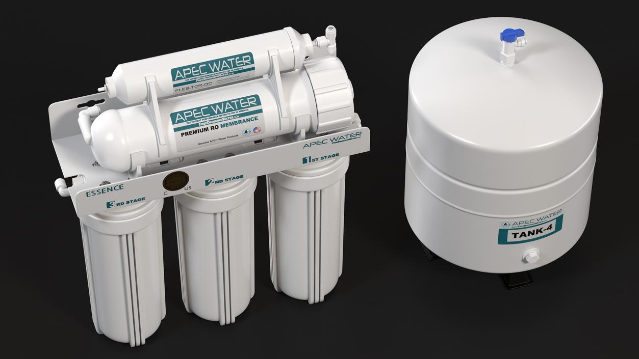 3D Apec Water Filtration System model