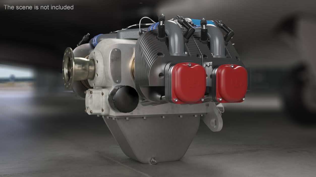 Aircraft Engine UL260i 3D