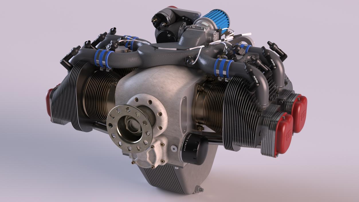 Aircraft Engine UL260i 3D