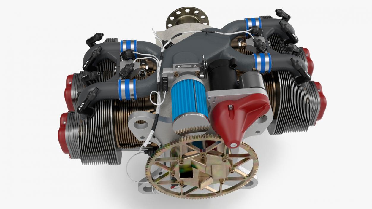 Aircraft Engine UL260i 3D