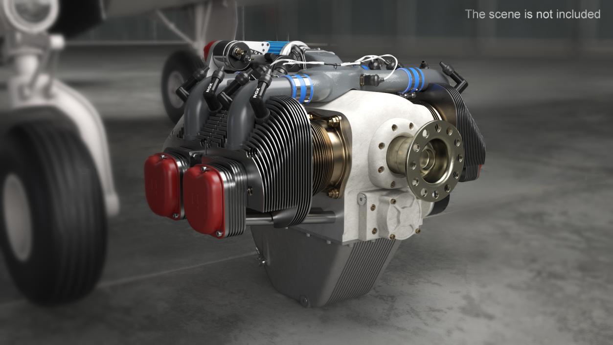 Aircraft Engine UL260i 3D