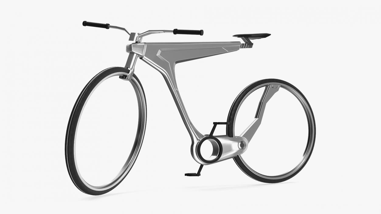 3D Futuristic Electric Bicycle Rigged for Cinema 4D model