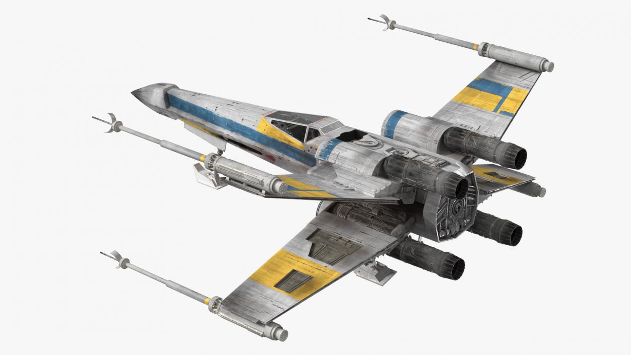 3D model X-Wing Starfighter Rigged