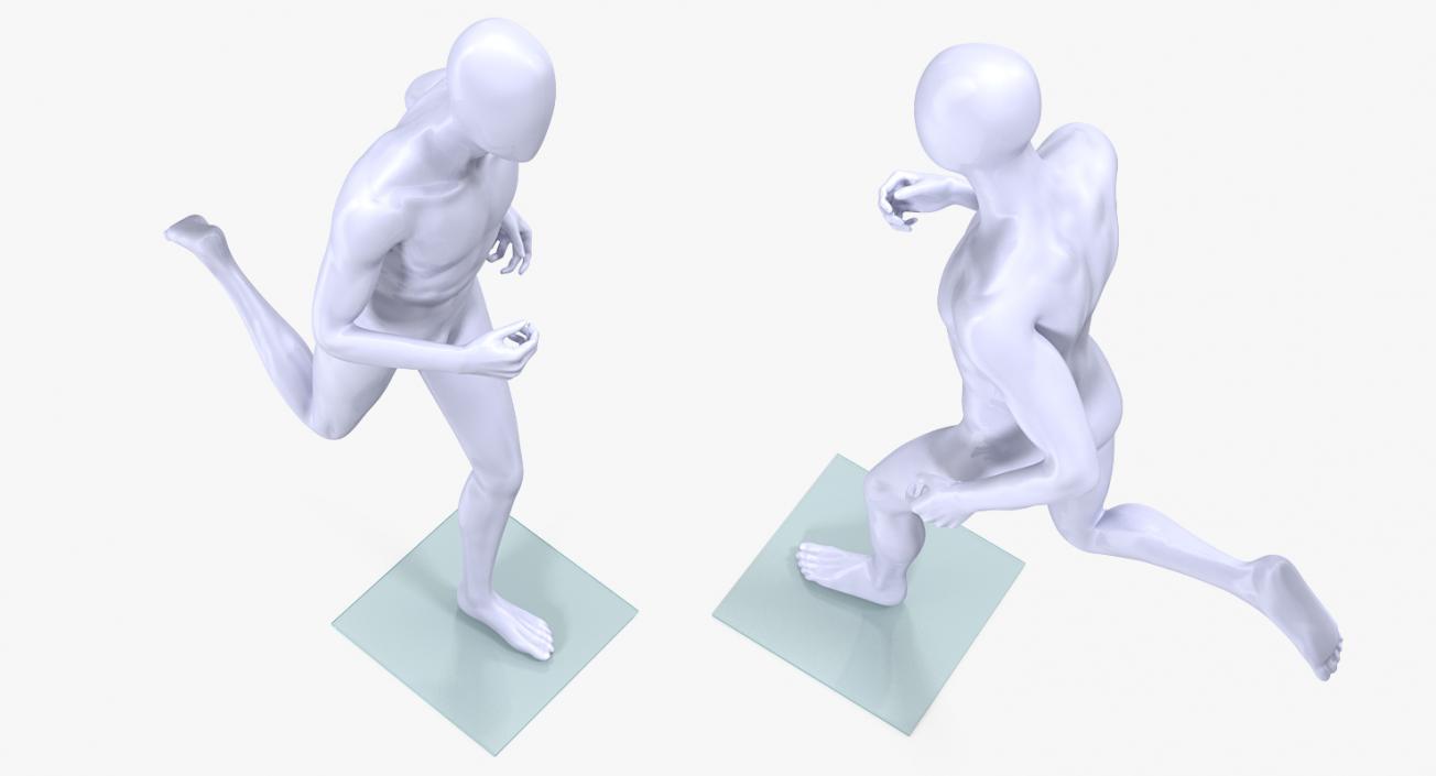 Running Male Mannequin 3D