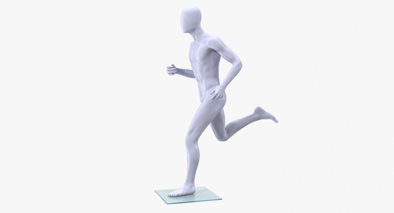 Running Male Mannequin 3D