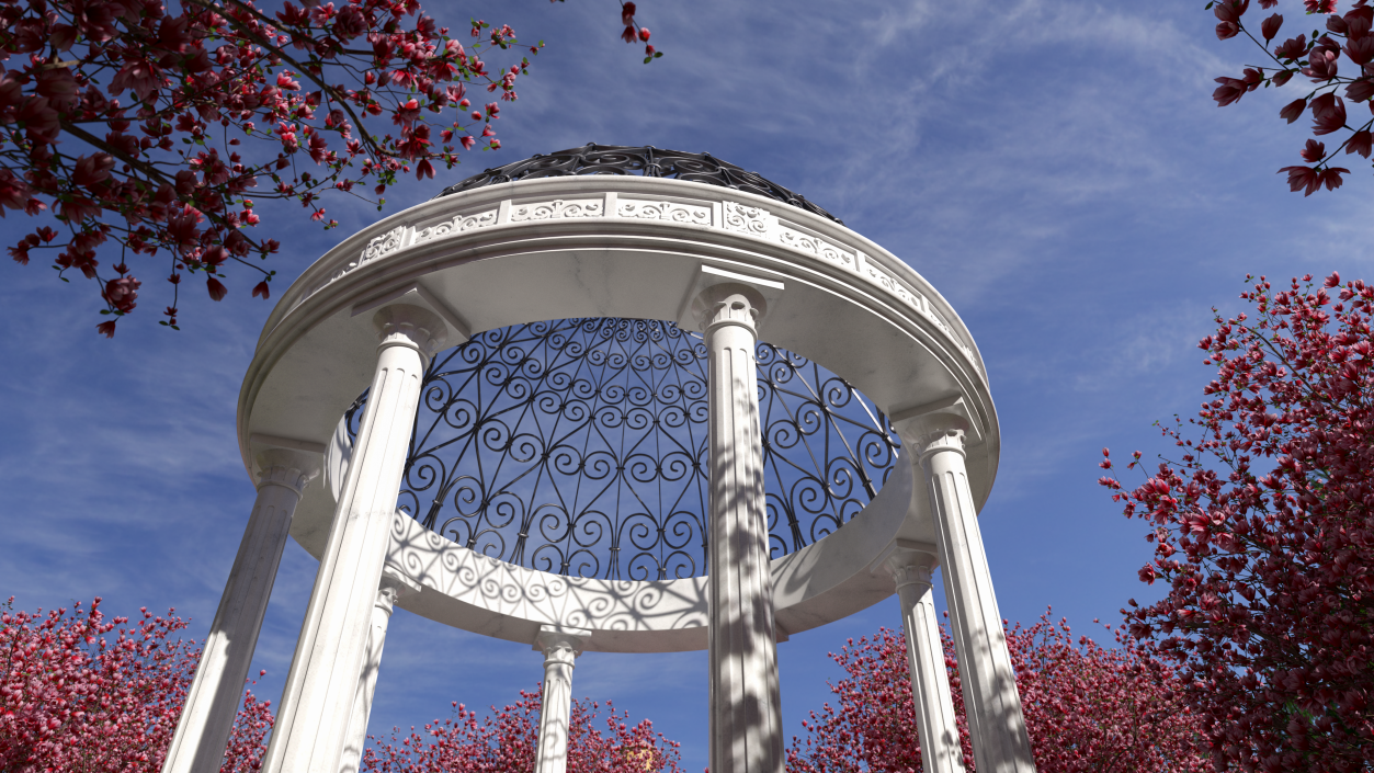 3D Marble Stone Garden Gazebo