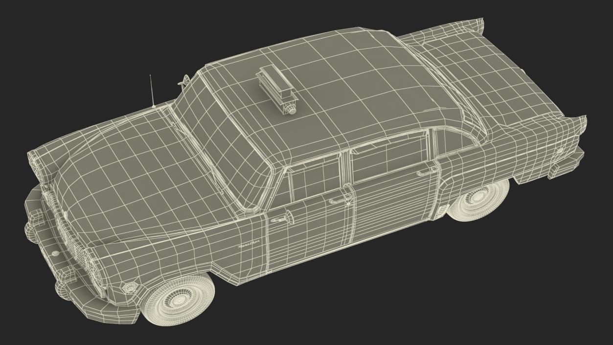 Classic Checker Taxi Cab 3D model