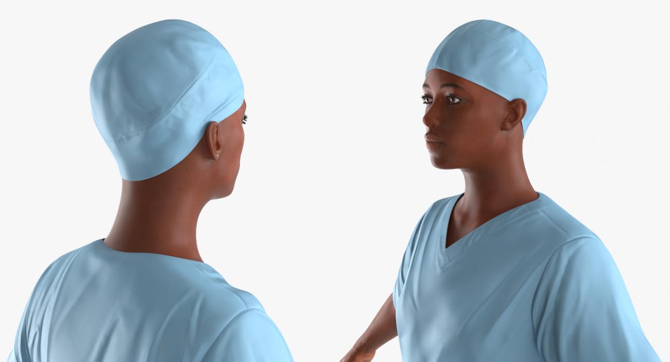 Afro American Nurse 3D model