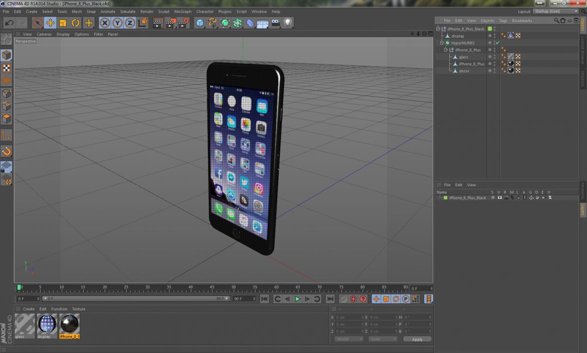 iPhone 8 Plus Black 3D model