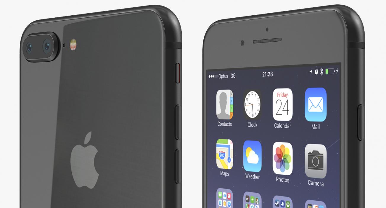 iPhone 8 Plus Black 3D model