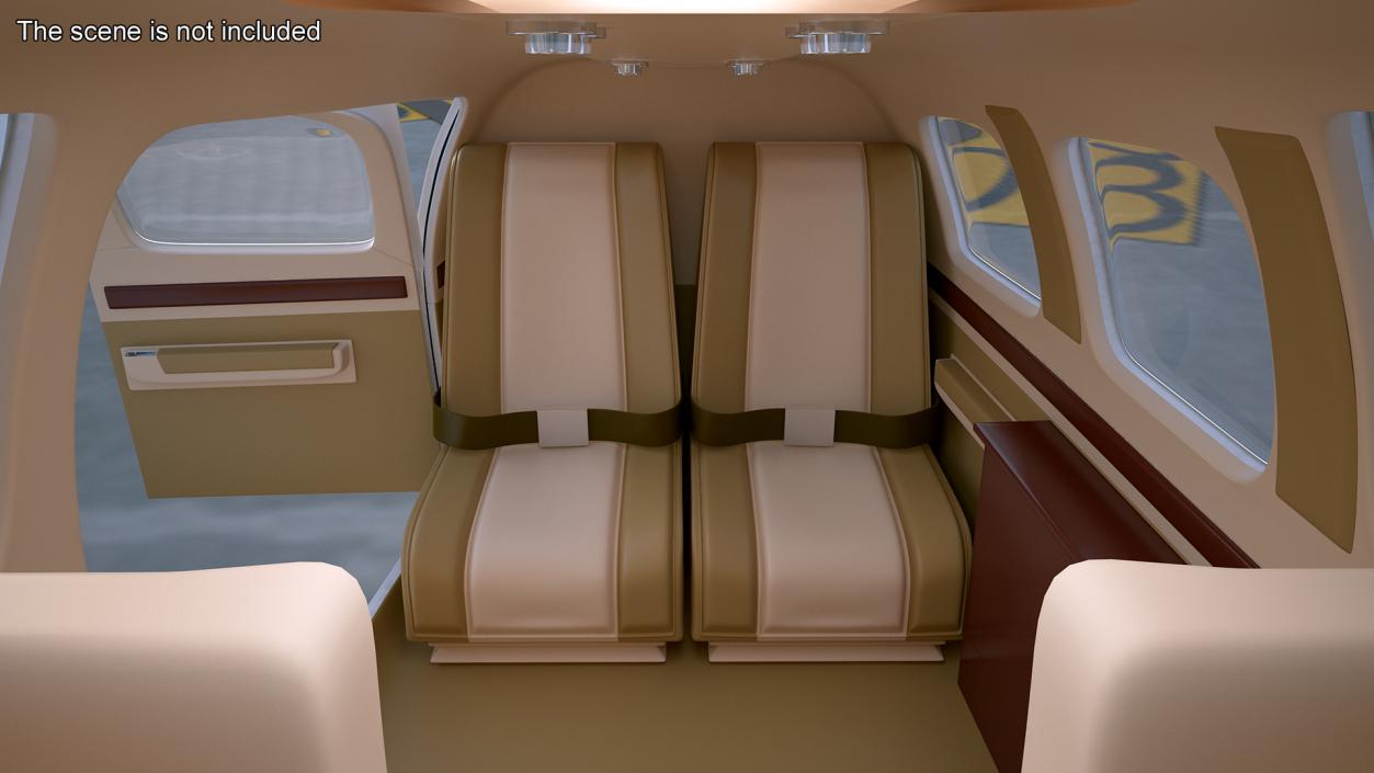 Single Engine Light Aircraft Beechcraft Bonanza 3D