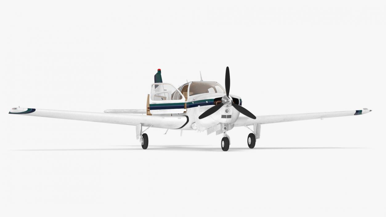 Single Engine Light Aircraft Beechcraft Bonanza 3D