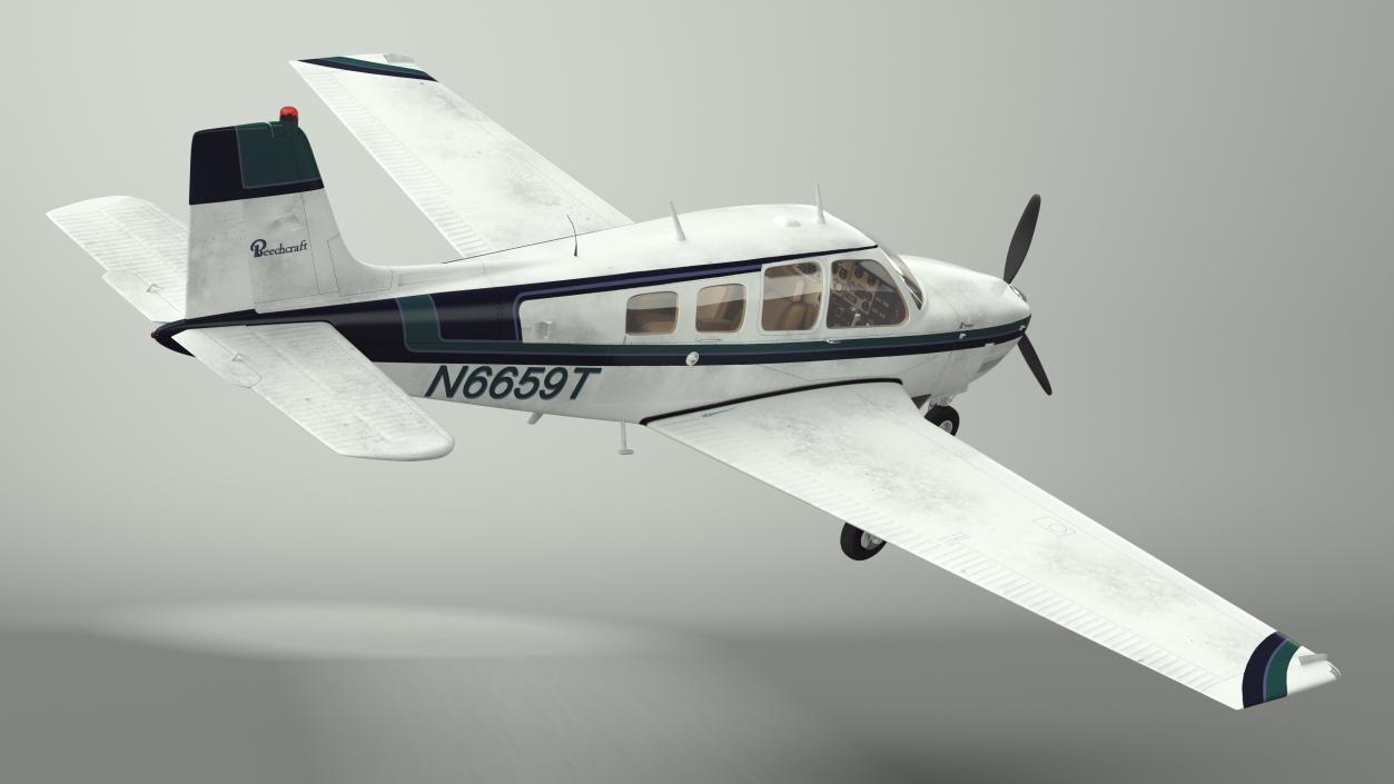 Single Engine Light Aircraft Beechcraft Bonanza 3D