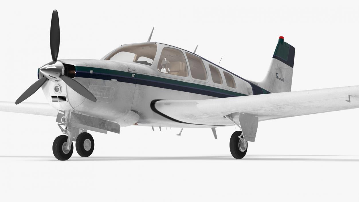 Single Engine Light Aircraft Beechcraft Bonanza 3D