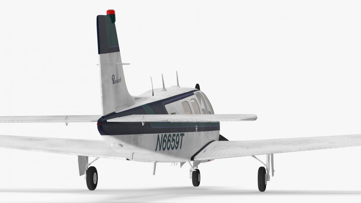 Single Engine Light Aircraft Beechcraft Bonanza 3D