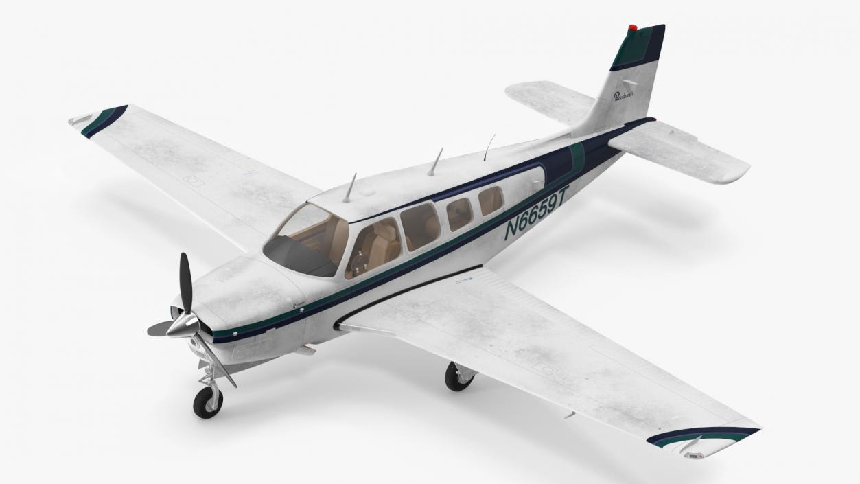 Single Engine Light Aircraft Beechcraft Bonanza 3D