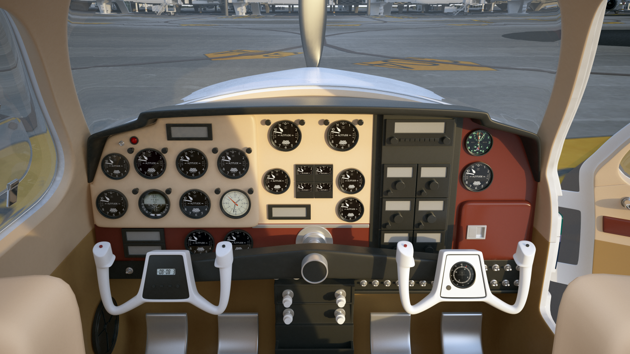 Single Engine Light Aircraft Beechcraft Bonanza 3D